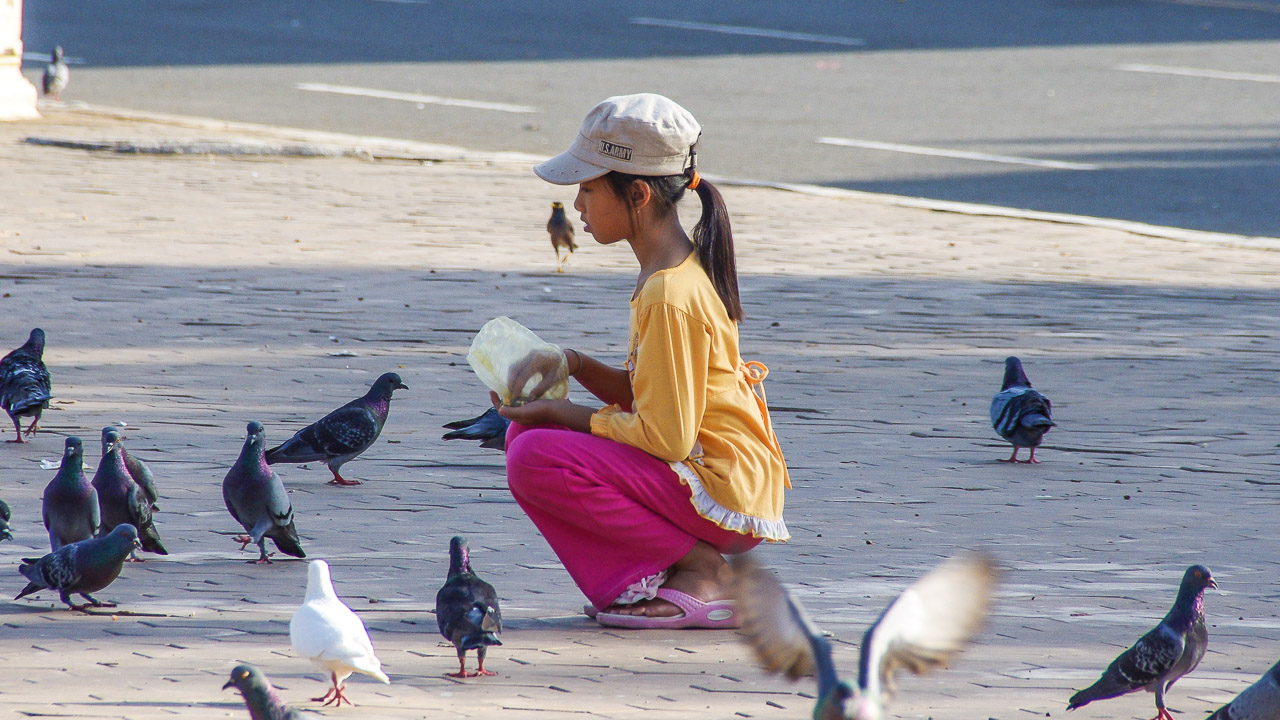 Kambodscha - Dezember 2012<br>Phnom Penh, vor dem Königspalast